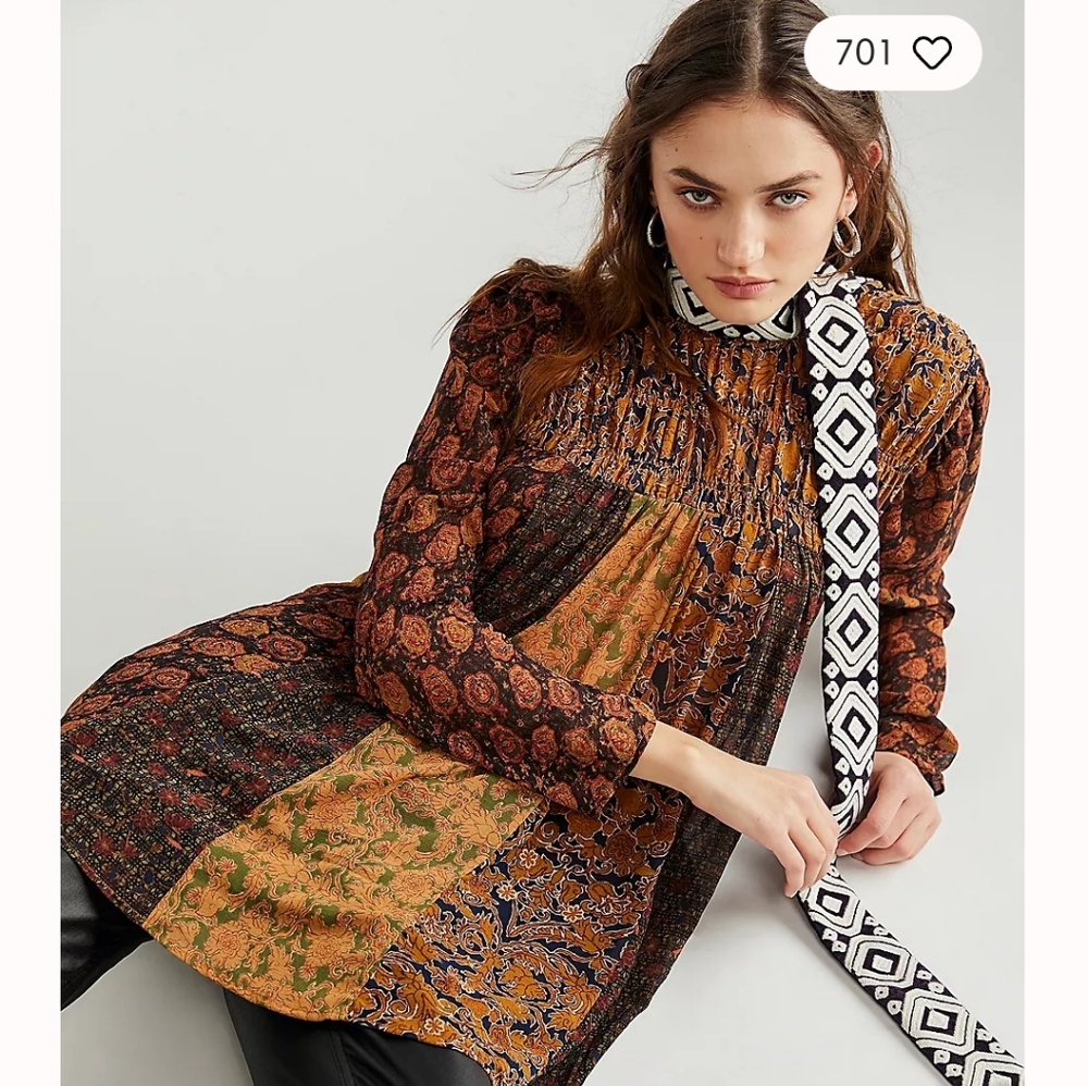 NWT- Merrie Mix Print Tunic